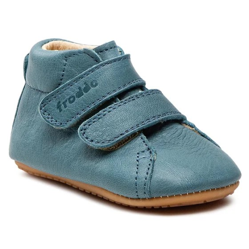 FRODDO KOŽENÉ CAPÁČKY PREWALKERS G1130013-11L DENIM