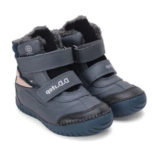 D.D.STEP ZIMNÍ BLIKACÍ OBUV W050-42707BM BLUE